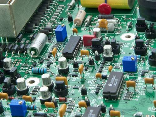 Circuit board of one electric appliance in the picture, which stands for electronics industry.