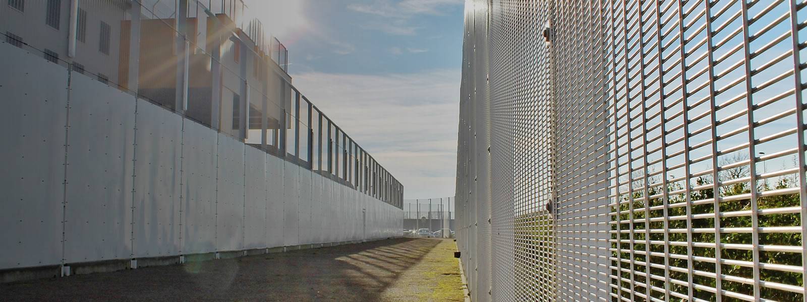 Anti climb fence panel installed for the maximum protection of the plant.