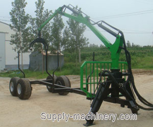 ATV Log Trailer with crane